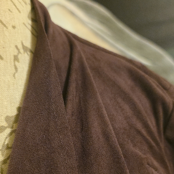 Kut from the Kloth Dark Brown Faux Suade Jacket - Picture 3 of 7